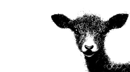 Animal Made Of Tiny Swirls, vector graphic