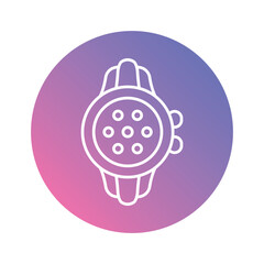 Smartwatch vector icons stock illustration