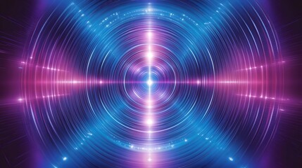 Circular radiating lightshow design with concentric patterns.