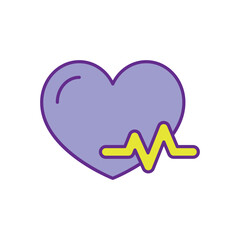 Heart Beats vector icons stock illustration