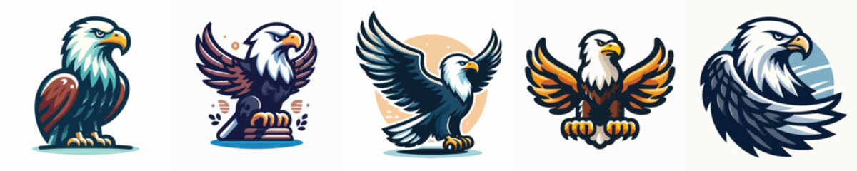 a vector of an eagle