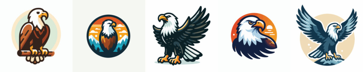 a vector of an eagle