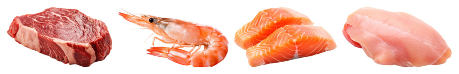 PNG Salmon steak salmon seafood white background., transparent background