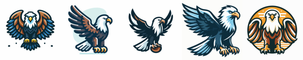 a vector of an eagle