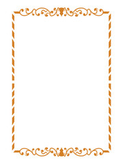 Minimalist Gold Premium Ornamental Frames Vector Art