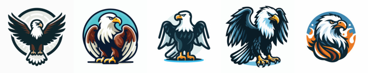 a vector of an eagle