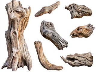 Fototapeta premium Collection of driftwood pieces