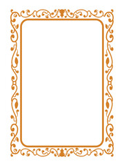 Minimalist Gold Border Premium Ornamental Vector Art