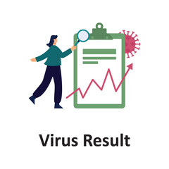 Virus result Vector illustration which can easily modify or edit which can easily modify or edit