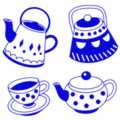 	
Set collections Japanese Teapot black silhouette icon symbol. Japan teacup design vector Illustration