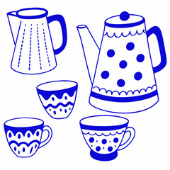 	
Set collections Japanese Teapot black silhouette icon symbol. Japan teacup design vector Illustration