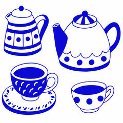 	
Set collections Japanese Teapot black silhouette icon symbol. Japan teacup design vector Illustration