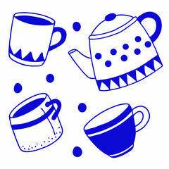 	
Set collections Japanese Teapot black silhouette icon symbol. Japan teacup design vector Illustration