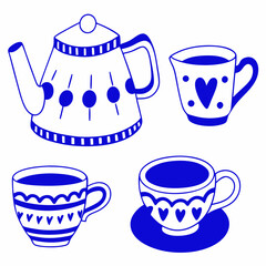 	
Set collections Japanese Teapot black silhouette icon symbol. Japan teacup design vector Illustration