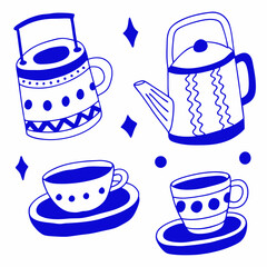 	
Set collections Japanese Teapot black silhouette icon symbol. Japan teacup design vector Illustration
