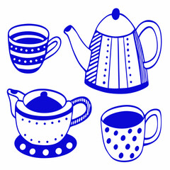 	
Set collections Japanese Teapot black silhouette icon symbol. Japan teacup design vector Illustration