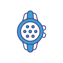 Smartwatch vector icons stock illustration