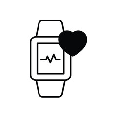 Health Tracker vector icons stock illustration