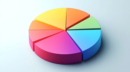Colorful pie chart graphic