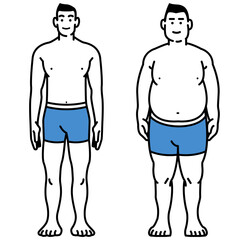 ダイエットに成功した男性