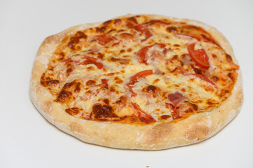 Rustic Homemade Pizza with Toppings