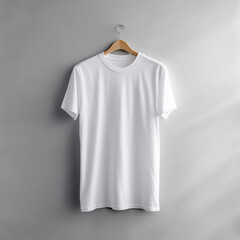 Plain white crewneck t-shirt