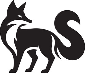 Fototapeta premium Fox Silhouette Vector Set – Wild Animal Silhouettes for Logos, T-Shirts, and Nature-Themed Designs