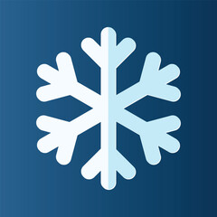 Obraz premium Christmas snowflake icon