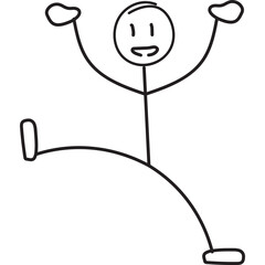 Hand Drawn Stick Man