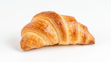 Freshly baked croissant with golden, flaky texture, perfect for breakfast or snack. Enjoy buttery flavor and crispy layers