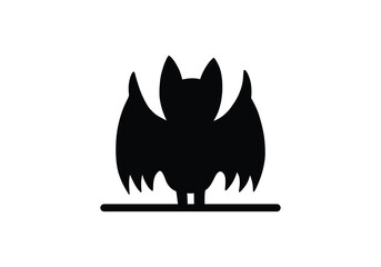Bat silhouette isolated on a transparent background. Bat silhouette collection for Halloween design. Bat icons. Set of black bats logo,