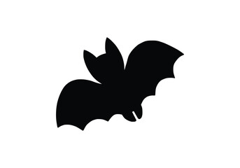 Bat silhouette isolated on a transparent background. Bat silhouette collection for Halloween design. Bat icons. Set of black bats logo,