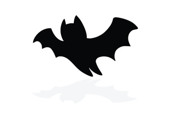 Bat silhouette isolated on a transparent background. Bat silhouette collection for Halloween design. Bat icons. Set of black bats logo,