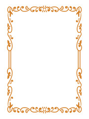 Minimalist Outline Premium Ornamental Frames Vector  Art Deco