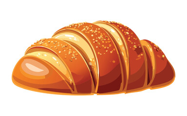 ciabatta bread - vector illustration