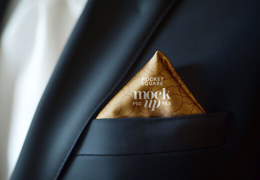 Pocket Square Mockup for Creative Design and Branding Projects