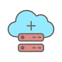 Obraz premium Infrastructure as a Service Vector Icon