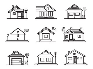 Fototapeta premium Smart Home Energy Saving Technology Illustration in Vector