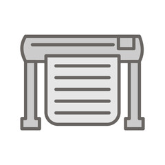 Large Format Printer Vector Icon