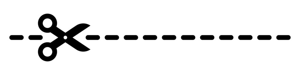 Scissors icon. Cutting symbol. Vector illustration.