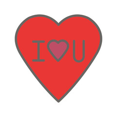 I Love You Vector Icon