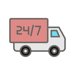 Transportation Service Vector Icon