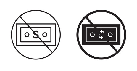 No money sign