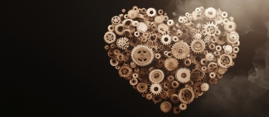 Heart-shaped intricate gear mechanism