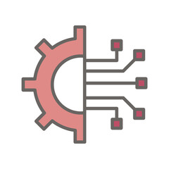 Deep Learning Vector Icon