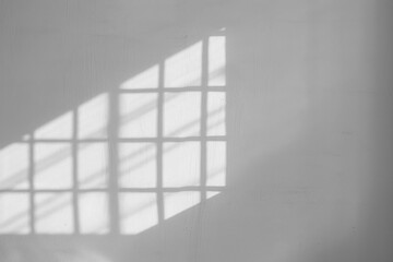 Obraz premium PNG Window shadow on white wall
