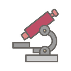Microscope Lens Vector Icon