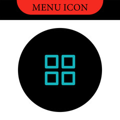 Set icons menu for apps and web. Hamburger Menu Icon. Vector icons set. Vector illustration