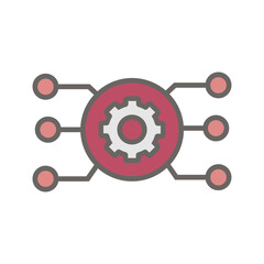 Network Configuration Management Vector Icon