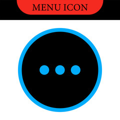 Set icons menu for apps and web. Hamburger Menu Icon. Vector icons set. Vector illustration